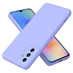 Htdmobiles Coque pour Samsung Galaxy A05s - housse etui silicone gel fine + verre trempe - MAUVE