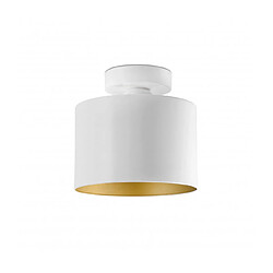 faro Plafonnier blanc/or Janet 1 ampoule