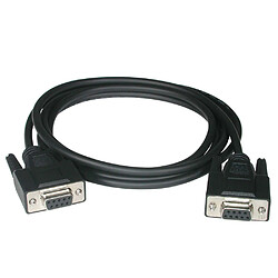 Cables To Go C2G Câble null modem DB9 F/F de 2 M - Noir