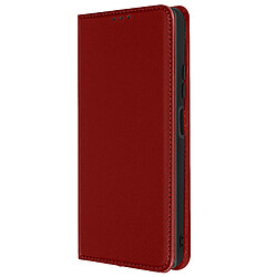 Avizar Étui Poco M4 Pro 5G/Redmi Note 11S 5G Cuir Porte-carte Rouge