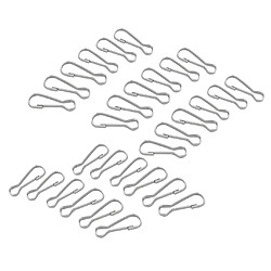 30pcs agrafe en métal lanière clip crochet mousqueton de camping fermoir boucle 30mm