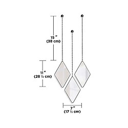 Avis Umbra Miroir design suspendu Dima (Lot de 3) noir.