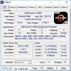 AMD Ryzen 5 2500X