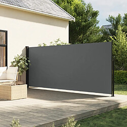 Maison Chic Auvent latéral rétractable | Store latéral | Brise-vue latéral anthracite 160x500 cm -GKD29871