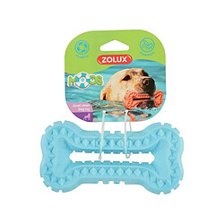 ZOLUX Jouet flottant en forme d'os - 8 x 3 x 16 cm - Bleu - Pour chien