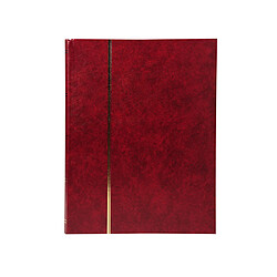 Ac-Deco Album de timbres en simili-cuir 64 pages - 22,5 x 30,5 cm - Rouge