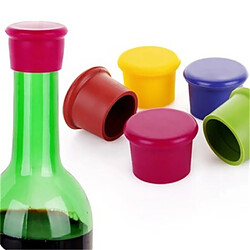 Vin De Silicone Outils De Bar Couvercle De Bouteille De Bière Bouchon Boisson Bouchon Cuisine Rouge