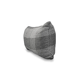 Housse de Coussin Carreaux Vik Kuatéh Gris 55x30 cm