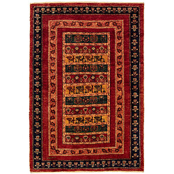 Vidal Tapis de laine 160x108 rouge Kashkuli