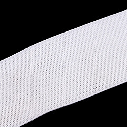 Avis 1 mètre 30mm élastique spandex satin bande cheveux cravates accessoires blanc