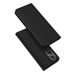 Etui en PU DUX DUCIS fermeture automatique magnétique avec support et porte-carte noir pour votre Honor 50/Huawei nova 9