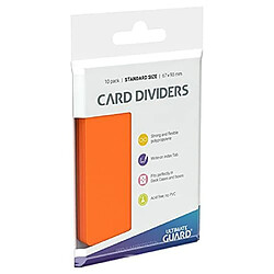 Ultimate Guard - 10 intercalaires pour cartes Card Dividers taille standard Orange