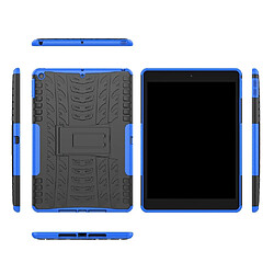 Coque en TPU hybride antidérapant avec béquille bleu pour votre Apple iPad 10.2 (2019)