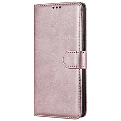 Wewoo Housse Coque Pour Huawei Y9 2018 Étui de protection à rabat horizontal de couleur unie avec support et fentes cartes et portefeuille et cadre photo et lanière or rose