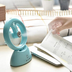 Mini Vaporisateur de Beauté Vaporisateur d'humidification Portable Rechargeable à l'Eau Petit Ventilateur (Bleu) pas cher