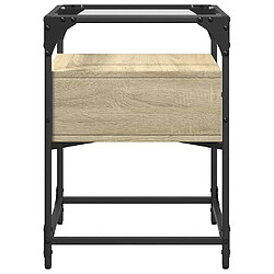 Acheter vidaXL Table de chevet chêne sonoma 40x40x55 cm bois d’ingénierie