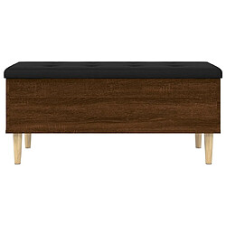 Acheter Maison Chic Banc de rangement | Meuble de rangement d'Entrée | Coffres d'Intérieur chêne marron 102x42x46 cm bois d'ingénierie -MN15266