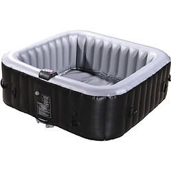 Acheter Habitat Et Jardin Spa Gonflable NICE en PVC - 6 places - Gris/Noir