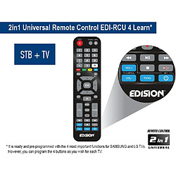 Avis SANAG Telecommande Universelle Edi-Rcu 4 Learn, Originale, Programmable, 2En1 Tv Et Recepteur, Picco T2, Picco T265, Picco T265+, Nano T265+, Picco T265 Pro, Ping T2/C, Proton S2 Noir