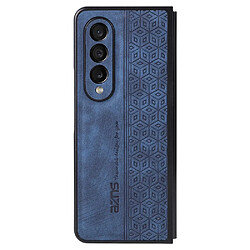 Coque en TPU + PU AZNS anti-chute pour votre Samsung Galaxy Z Fold3 5G - bleu