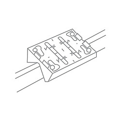 Festool Patin profilé à fixation Velcro 80 x 133 mm rayon 6 mm pour ponceuse linéaire FES0205 Référence FES085