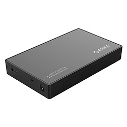 Wewoo Boîtier disque dur noir 3588C3 SATA 3.0 vers USB-C / Type-C 2.5 / 3.5 pouces SSD / Support de stockage UASP Protocole