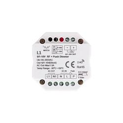 Ledkia Module de Variation LED 1-10V RF/Poussoir Blanc