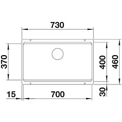 Avis Blanco Evier sous plan Etagon 700-U, Cuve sous plan, Silgranit, 527261