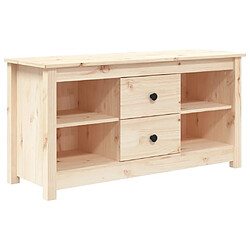 Maison Chic Meuble TV scandinave - Banc TV pour salon 103x36,5x52 cm Bois de pin massif -MN78039