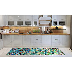 Alter Chemin de cuisine, 100% Made in Italy, Tapis résistant aux taches avec impression numérique, Tapis antidérapant et lavable, Modèle Cactus - Britney, cm 240x52