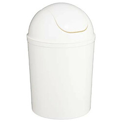 Poubelle de Salle de Bain Essential 7L Blanc