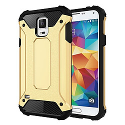 Wewoo Coque renforcée or pour Samsung Galaxy S5 / G900 Armure Tough TPU + PC Combinaison