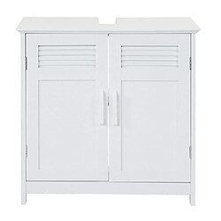 Mendler Meuble sous-vasque HWC-A85, 60x60x30cm ~ blanc