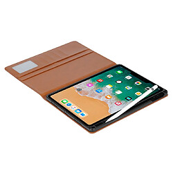 Wewoo Housse Étui Coque en cuir à rabat horizontal avec texture pour peau iPad Pro 11 pouces 2018avec cadre photo et supportlogements cartesportefeuille et fente stylo Marron pas cher