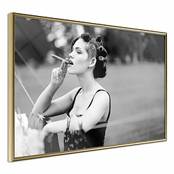 Paris Prix Affiche Murale Encadrée Smoking Harms Your Health 30 x 20 cm Or