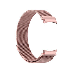 Eko Bracelet pour Samsung Galaxy Watch 4 / 5 / 6 en acier inoxydable type milanais Rose