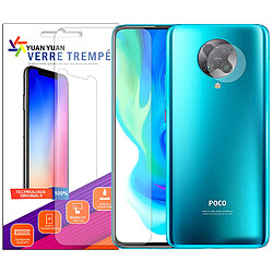 Verre trempé pour Xiaomi Poco F2 Pro + Verre Trempé Camera Arrière Protecteur - 9H Film Protection en Verre Trempé - Visiodirect -