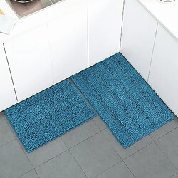 LUUCOZK Tapis de bain antidérapants absorbants à séchage rapide pour salle de bain - Lac-61x153cm 