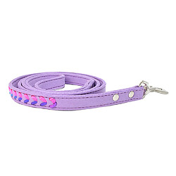 Acheter tissage coloré laisse chien laisse laisse corde de traction corde violet s