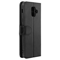 Avizar Housse Samsung Galaxy A6 Etui Folio Portefeuille Fonction Support Noir