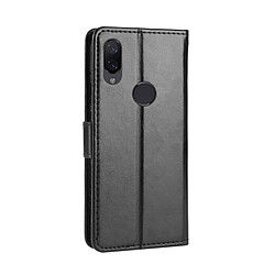 Avis Wewoo Housse Coque en cuir à rabat horizontal pour Crazy Horse Texture pour Xiaomi Mi Play, avec porte-cartes et porte-cartes, ainsi que porte-monnaie lanière (Noir)