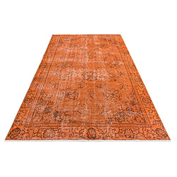 Vidal Tapis de laine 279x152 orange Ultra Vintage pas cher