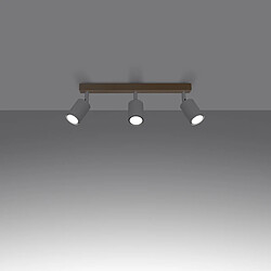 Avis Sollux Spot de Plafond Moderne Bar Bois, Blanc 3x GU10