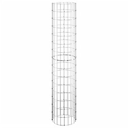 Avis vidaXL Lit surélevé à gabion circulaire 3pcs Acier galvanisé Ø30x150cm