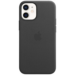 Apple Coque Leather MagSafe pour l'iPhone 12 Mini - Black