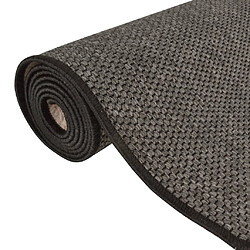 Acheter vidaXL Tapis de couloir aspect sisal anthracite 80x250 cm