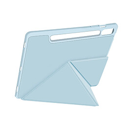 Avizar Étui pour Samsung Tab S9 Plus Clapet Origami Support Différents Angles Bleu Ciel