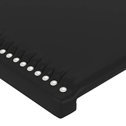 Acheter vidaXL Tête de lit à LED Noir 200x5x118/128 cm Similicuir