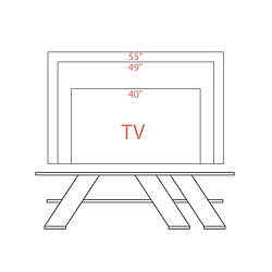 Avis Meubles de télévision Alexandra House Living Diagonal Blanc 140 x 40 x 34 cm