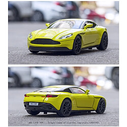 Avis Universal 1: 32 Aston Martin DB11 AMR Voiture jouet moulée sous pression Modèle de voiture jouet en métal Simulation haute Retraite Collection de jouets pour enfants(Jaune)